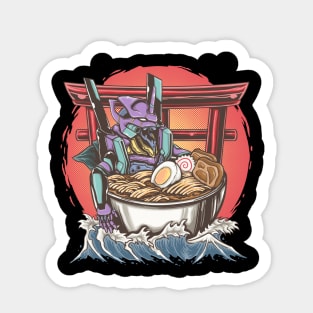 Neon Genesis Evangelion ramen Sticker